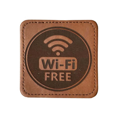 Wi-Fi Free Kare Sticker Logo Patch Modeli