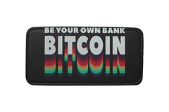 Be Your Own Bank Bitcoin Yatay Sticker Logo Patch Modeli