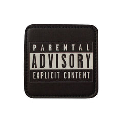 Parental Advisory Explicit Content Kare Sticker Logo Patch Modeli
