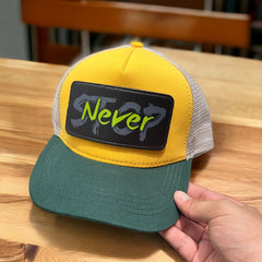 Never Stop Çıkartmalı Bench Yatay Stickerlı Şapka