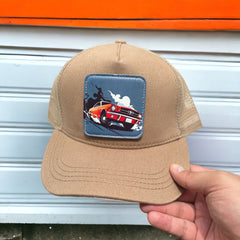 Mustang Çıkartmalı Bench Kare Stickerlı Şapka