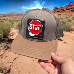 Stop Art Çıkartmalı Bench Kare Stickerlı Şapka