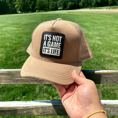 Its Not A Game Its Lıfe Çıkartmalı Bench Kare Stickerlı Şapka