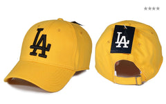 Sarı Siyah LA Desenli Spor Şapka