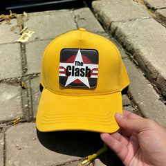 The Clash Çıkartmalı Bench Kare Stickerlı Şapka