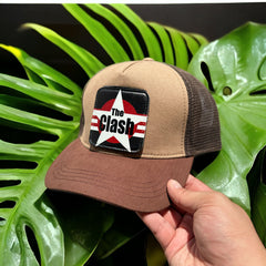 The Clash Çıkartmalı Bench Kare Stickerlı Şapka