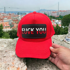 Love You Çıkartmalı Bench Yatay Stickerlı Şapka