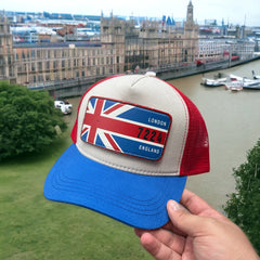 London Çıkartmalı Bench Yatay Stickerlı Şapka