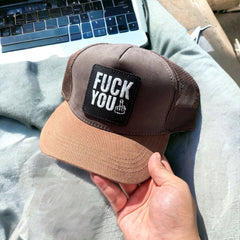 F*ck You Çıkartmalı Bench Kare Stickerlı Şapka