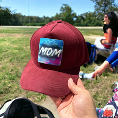 Mom Çıkartmalı Bench Kare Stickerlı Şapka