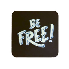 Be Free Kare Sticker Logo Patch Modeli