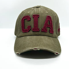 CIA Yazılı Eskitme Şapka
