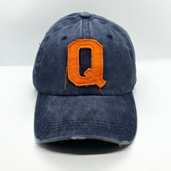 Q Yazılı Eskitme Şapka