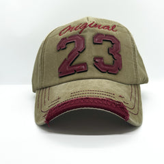 23 Yazılı Eskitme Şapka