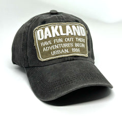 Oakland Yazılı Eskitme Şapka