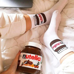 Nutella Tenis Çorap - Stickerlı Şapka