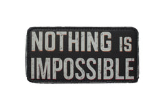 Nothing is İmpossible Sticker Logo Patch Modeli - Stickerlı Şapka