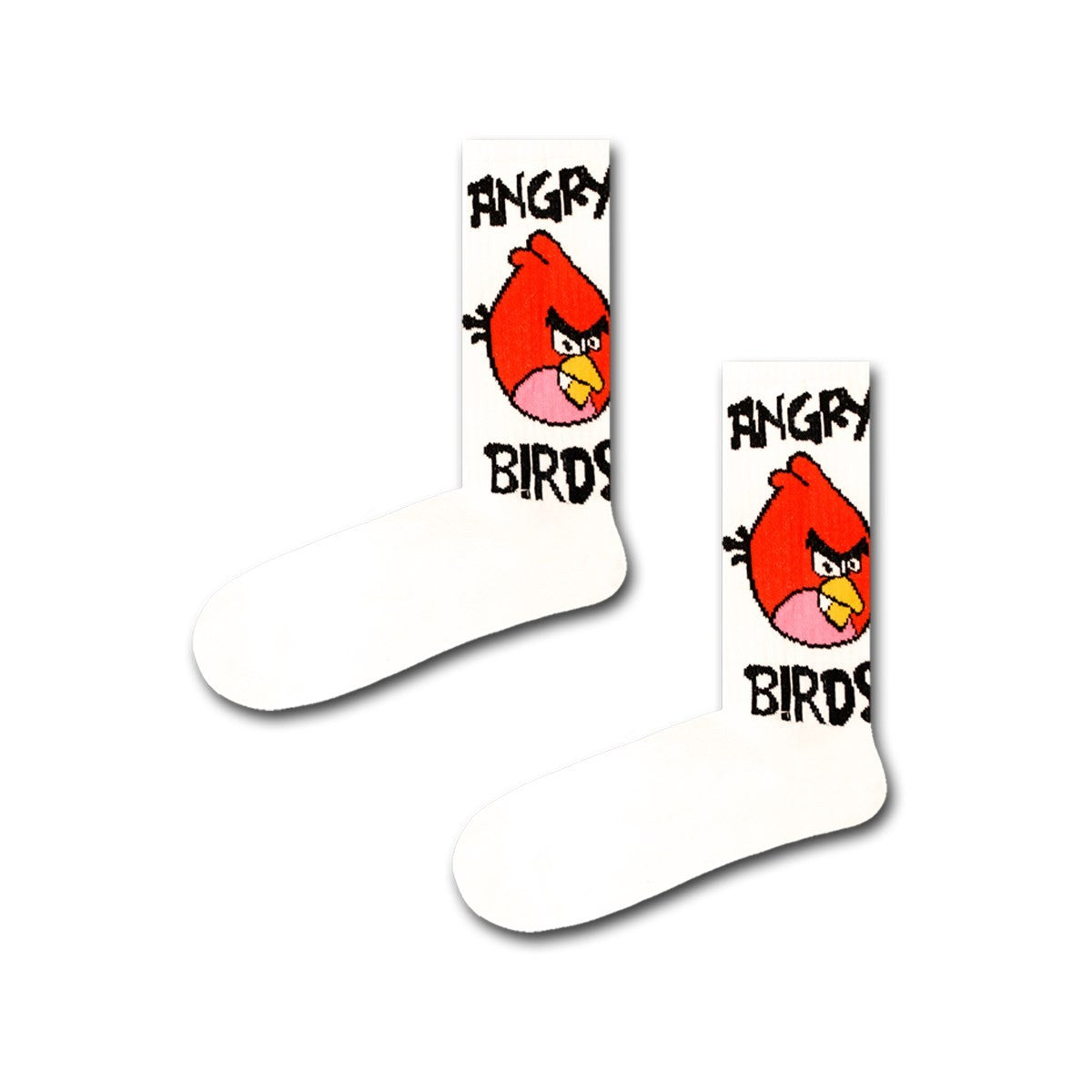 Angry Birds Desenli Spor Soket Çorap - Stickerlı Şapka