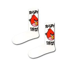 Angry Birds Desenli Spor Soket Çorap - Stickerlı Şapka