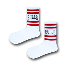 Bulls Desenli Tenis Çorap - Stickerlı Şapka