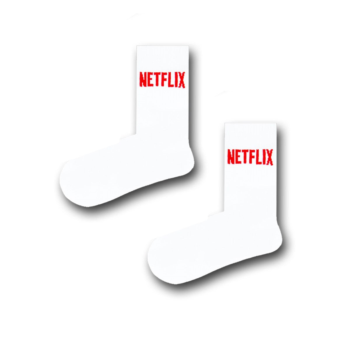 Netflix Desenli Tenis Çorap - Stickerlı Şapka