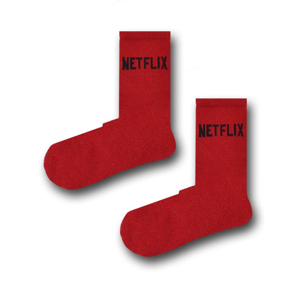 Netflix Desenli Tenis Çorap - Stickerlı Şapka