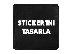Siyah Sticker Tasarla