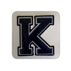 K Harfi Kare Sticker Logo Patch Modeli