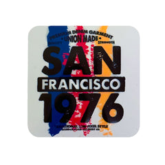 San Francisco Kare Sticker Logo Patch Modeli