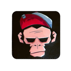Maymun Hayvan Kare Sticker Logo Patch Modeli