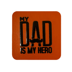 My Dad is My Hero Kare Sticker Logo Patch Modeli