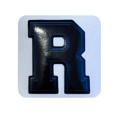R Harfi Kare Sticker Logo Patch Modeli