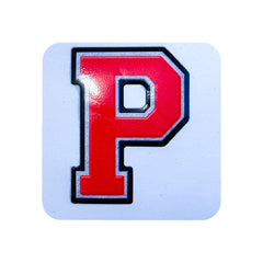 P Harfi Kare Sticker Logo Patch Modeli