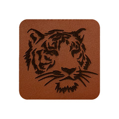 Tiger Hayvan Kare Sticker Logo Patch Modeli