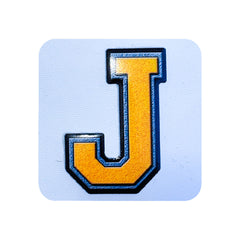J Harfi Kare Sticker Logo Patch Modeli