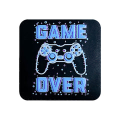 Game Over Kare Sticker Logo Patch Modeli