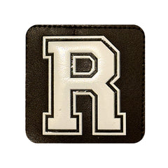 R Harfi Kare Sticker Logo Patch Modeli