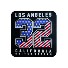Los Angeles California Kare Sticker Logo Patch Modeli