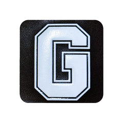 G Harfi Kare Sticker Logo Patch Modeli