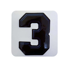 3 Rakam Kare Sticker Logo Patch Modeli