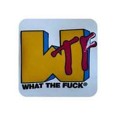 WTF Kare Sticker Logo Patch Modeli