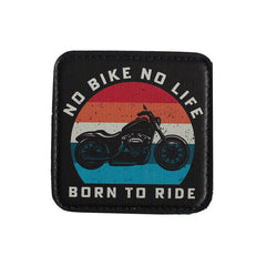 No Bike No Life Born To Ride Sticker Logo Patch Modeli - Stickerlı Şapka