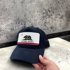 BHS2 Stickerlı California Republic Yeşil Şapka - Stickerlı Şapka