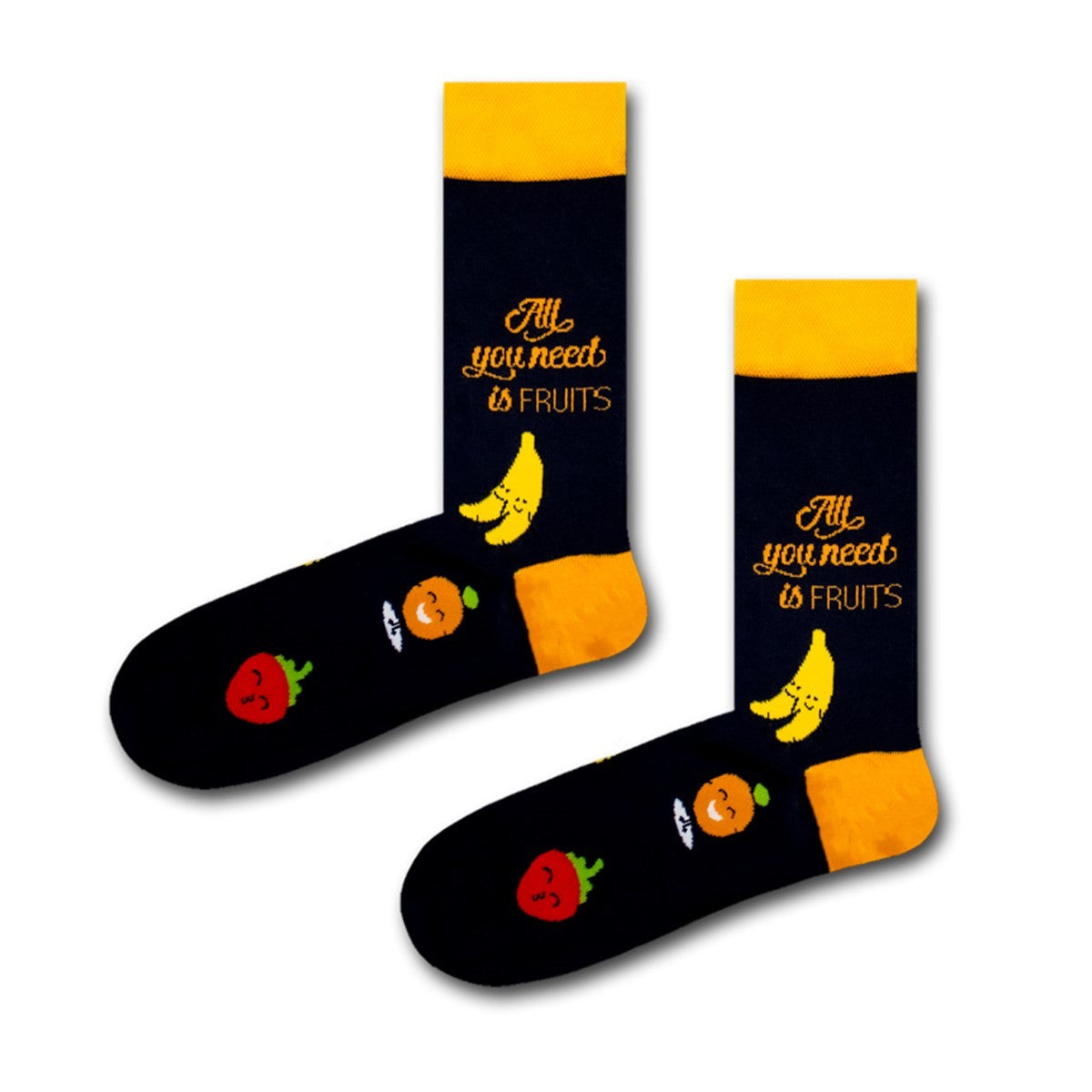 Meyve Desenli Soket Çorap - Stickerlı Şapka