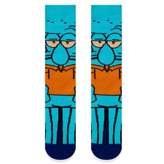 Squidward Dokunaç Desenli Soket Çorap - Stickerlı Şapka
