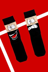 Surat Desenli Soket Çorap - Stickerlı Şapka