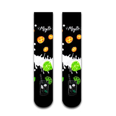Mojito Desenli Soket Çorap - Stickerlı Şapka