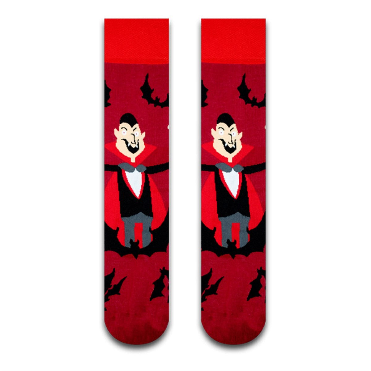 Dracula Desenli Soket Çorap - Stickerlı Şapka