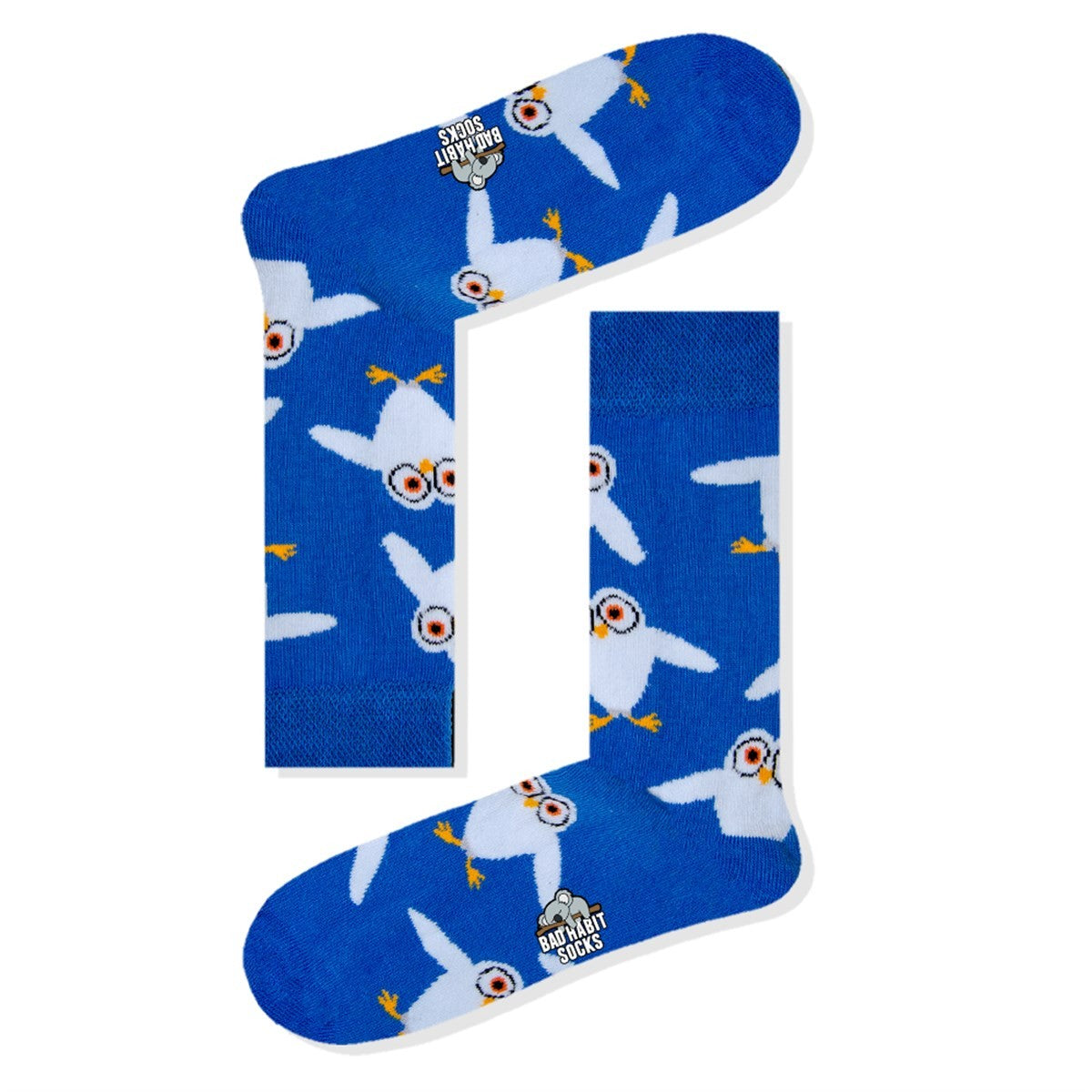 Baykuş Desenli Soket Çorap - Stickerlı Şapka