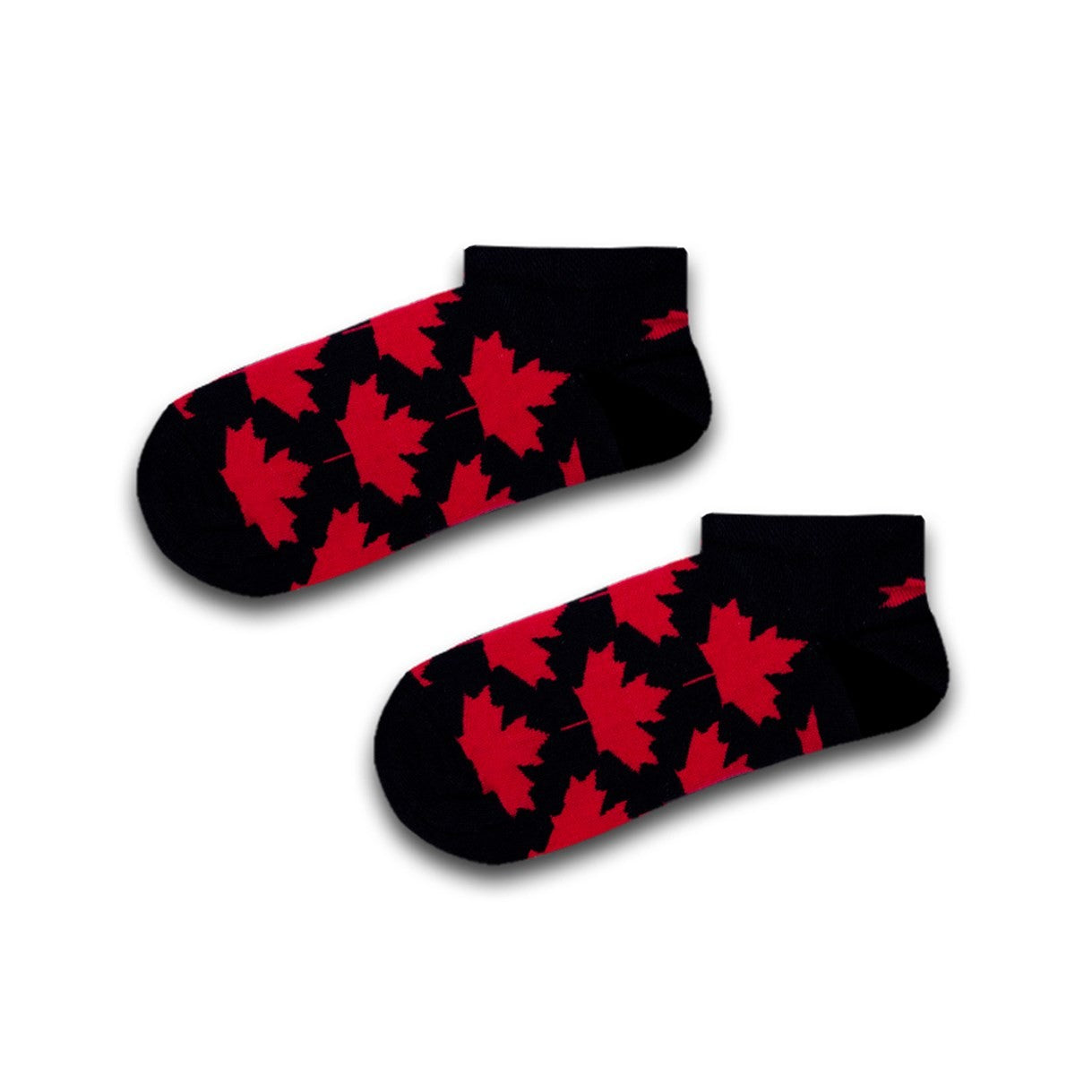 Kanada Bayrak Desenli Patik Çorap - Stickerlı Şapka